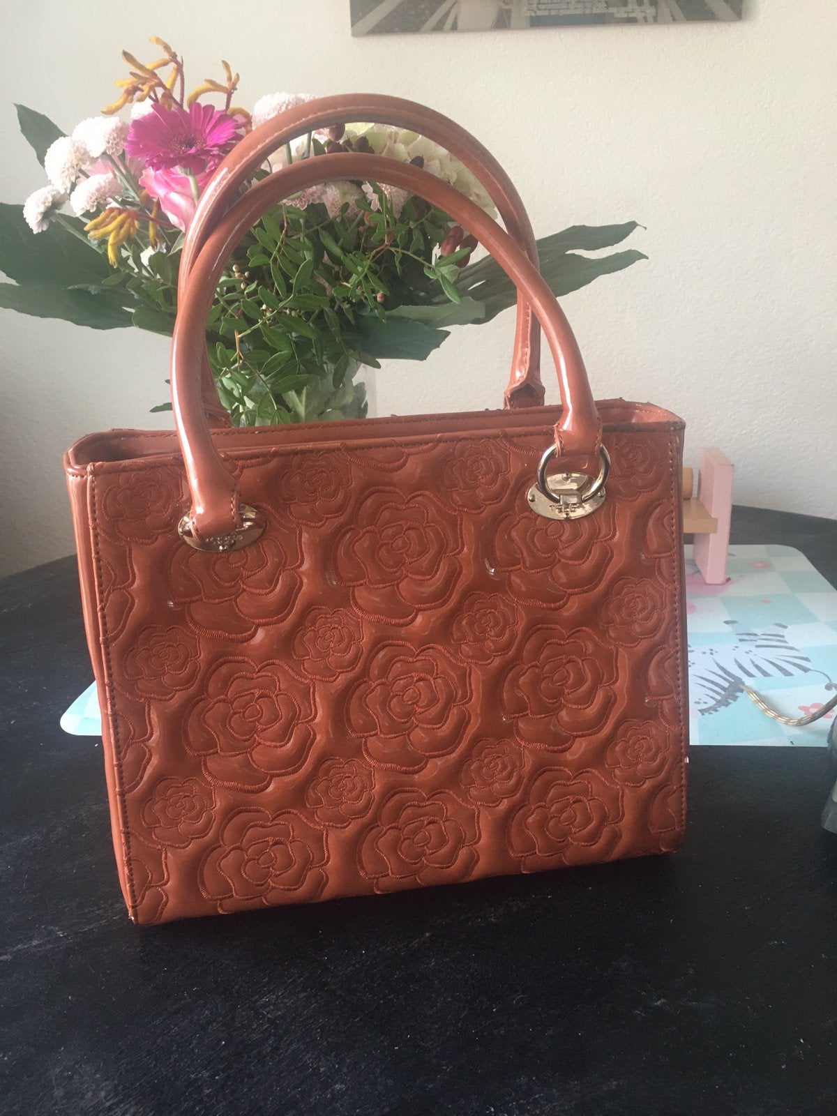 Echte lakleren tas merk Tosca Blu, Ophalen of Verzenden, Zo goed als nieuw, Handtas