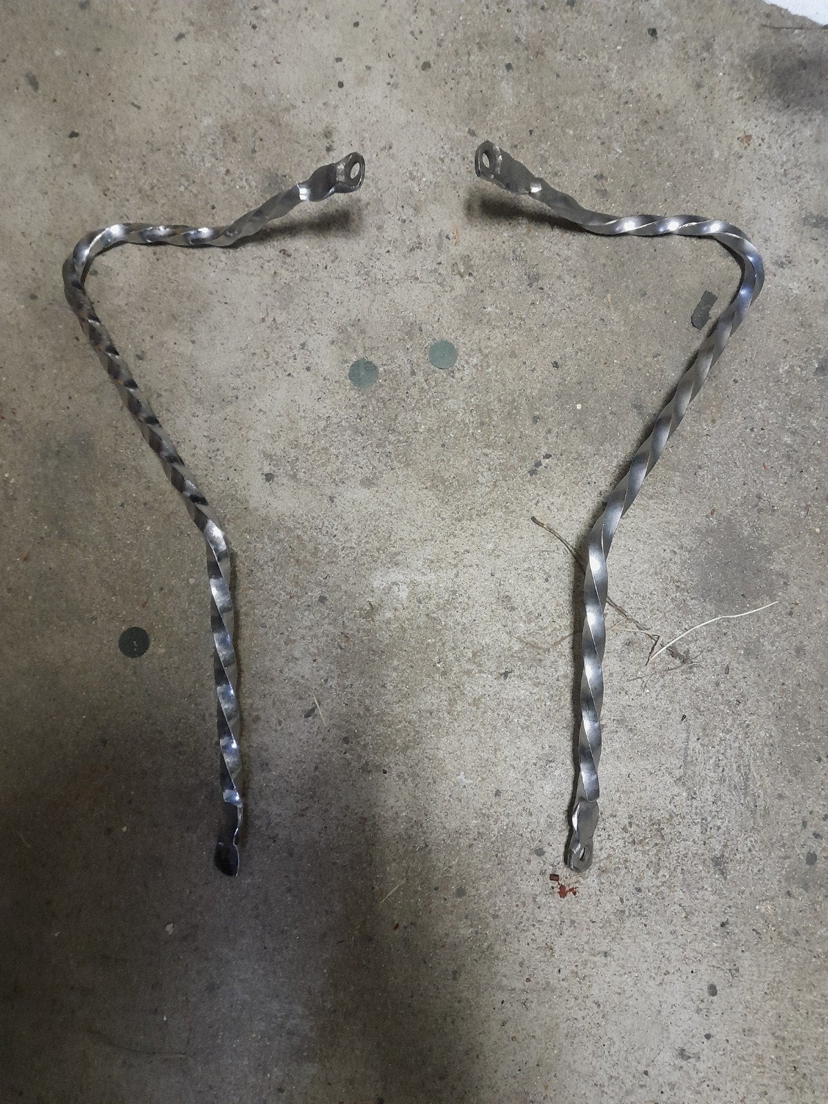 Gedraaide metalen verchroomd beugels, Fietsen en Brommers, Ophalen of Verzenden, Gebruikt