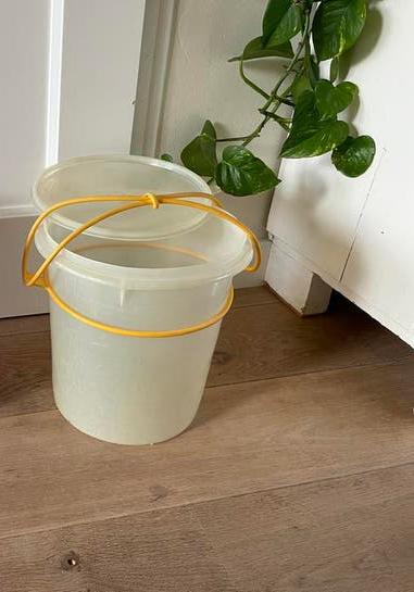 Tupperware wasemmer, Ophalen of Verzenden, Gebruikt, Wit, Overige typen