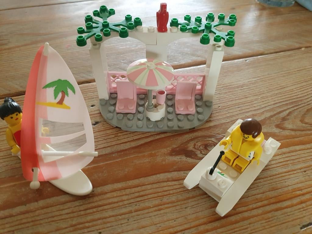 Lego system 6401 paradisa seaside cabana compleet, Lego, Ophalen of Verzenden, Zo goed als nieuw, Complete set