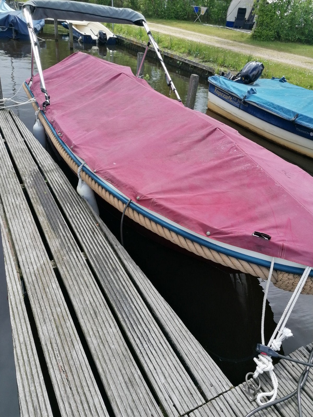 Jata df 455 sloep boot met 9.9 pk 4 takt, Ophalen of Verzenden, Zo goed als nieuw, Overige typen