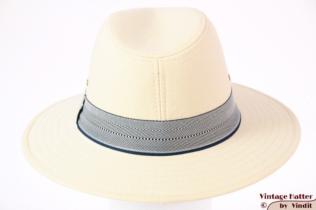 Outdoor gleufhoed Hawkins ivoorwit katoen 58, 59 en 60 nieuw, Hoed, Nieuw, Ophalen of Verzenden, 58 of 59 cm (L, 7¼ of ⅜ inch)