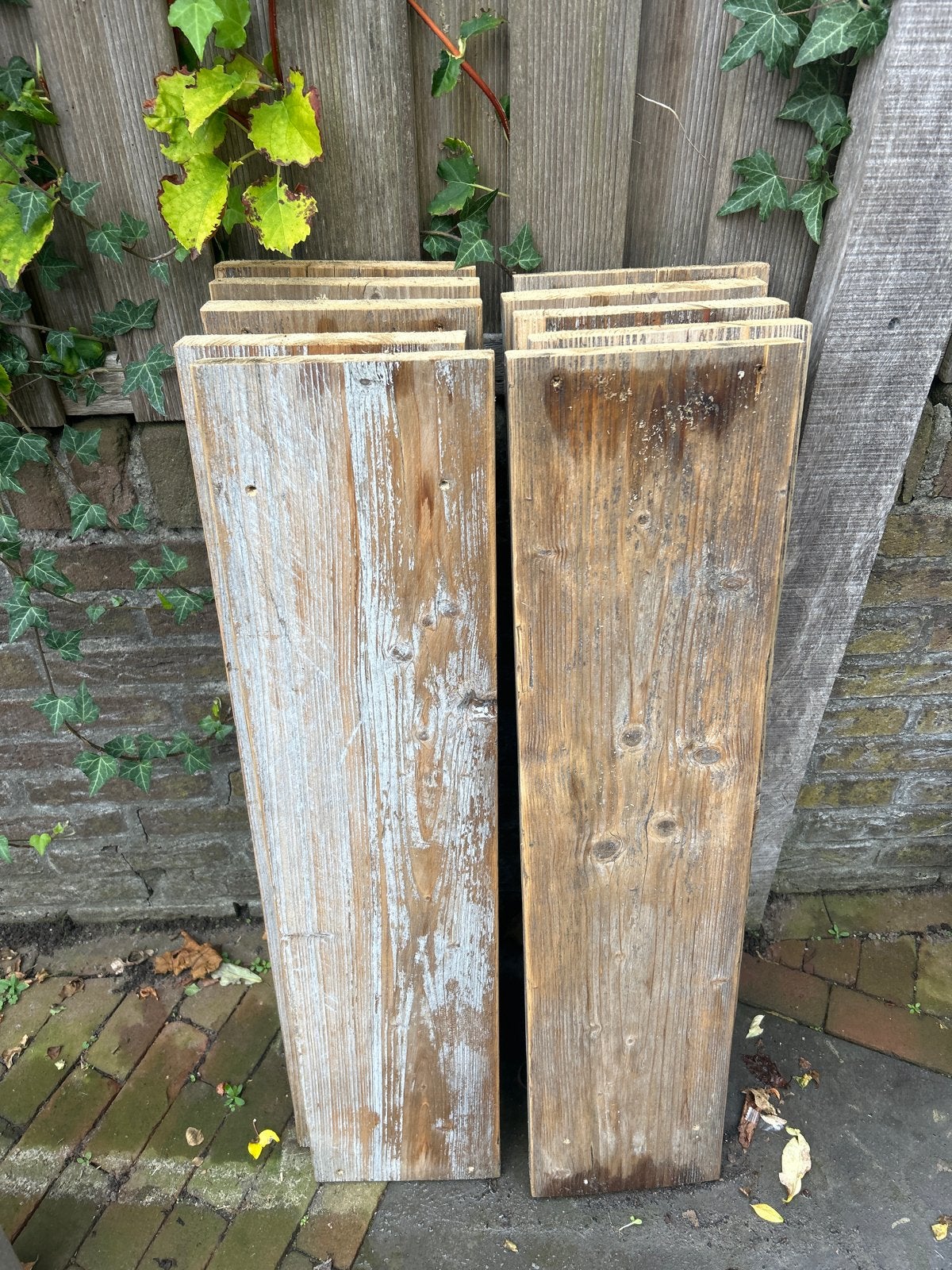 Gebruikt steigerhout, Doe-het-zelf en Verbouw, Gebruikt, 25 tot 50 mm, Ophalen of Verzenden, Plank