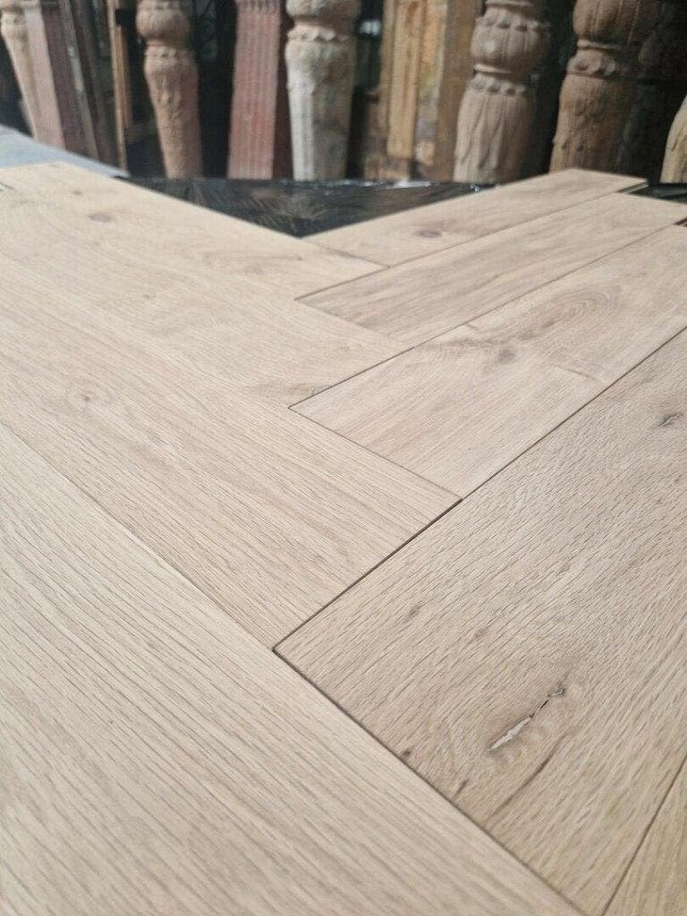 SALE! Eiken visgraat parket kant en klaar geolied, Ophalen, Nieuw, 75 m² of meer, Parket