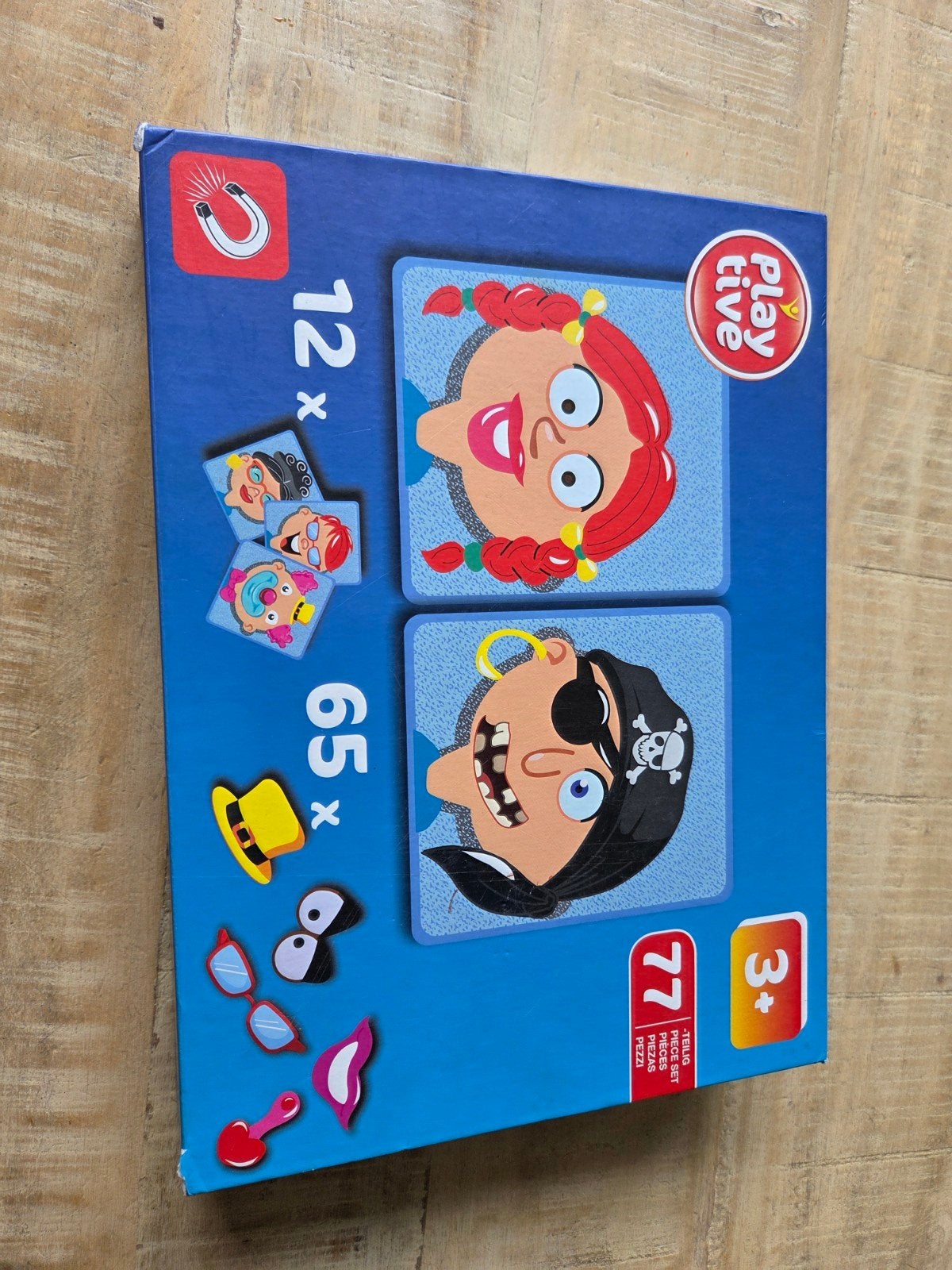 77-delig magnetisch gezichten spel, compleet, Ophalen of Verzenden