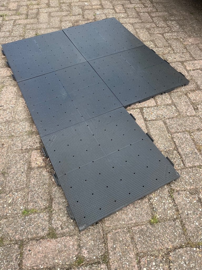 Kunststof EVO vloerdelen (tegeltjes van 50x50) te koop., Ophalen, Kunststof, Gebruikt, De Amert 152 5462 GH Veghel