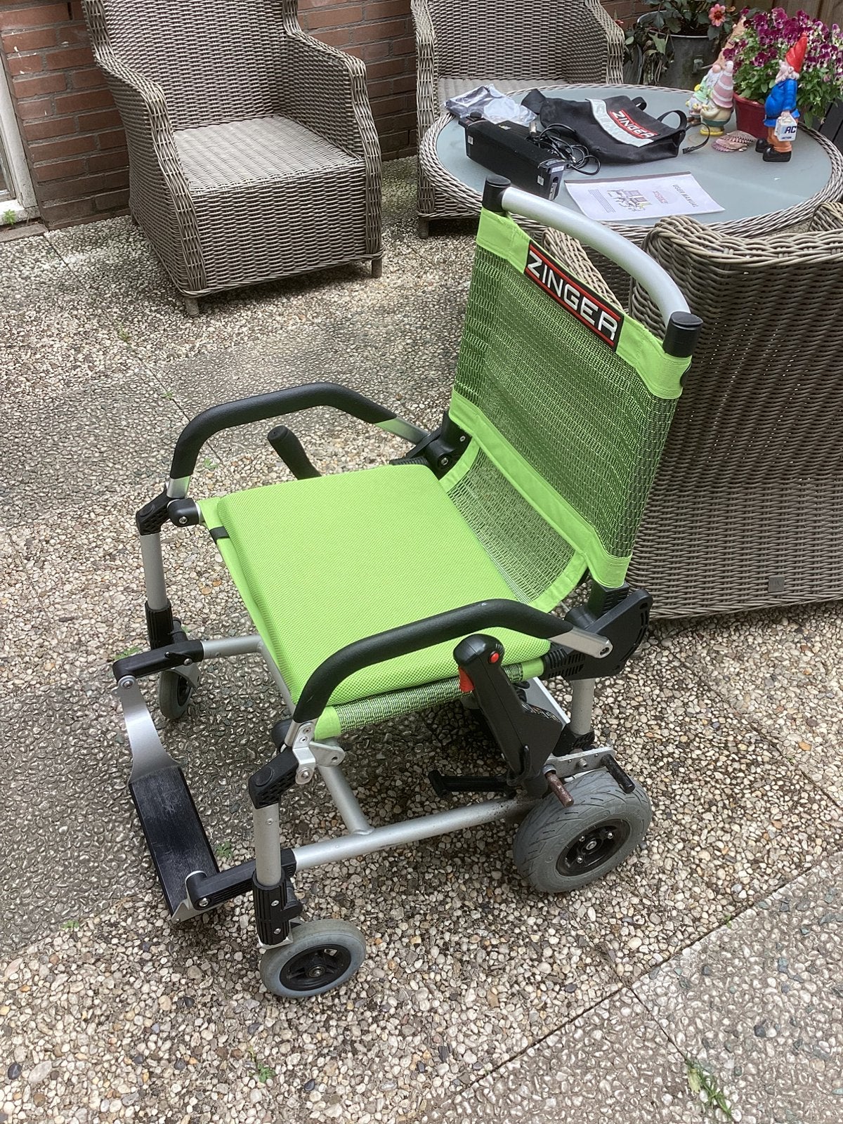 Zinger Elektrische Rolstoel, Diversen, Ophalen, Inklapbaar, Gebruikt, Elektrische rolstoel