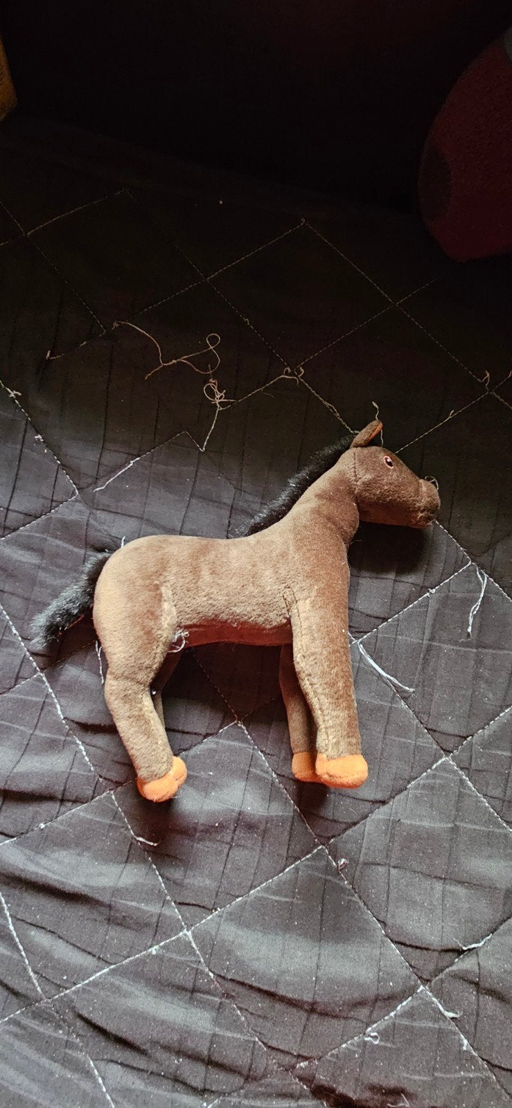 Bruin paard knuffel - Zo goed als nieuw, Paard, Ophalen of Verzenden, Zo goed als nieuw, Middelgroot (20 tot 80 cm)