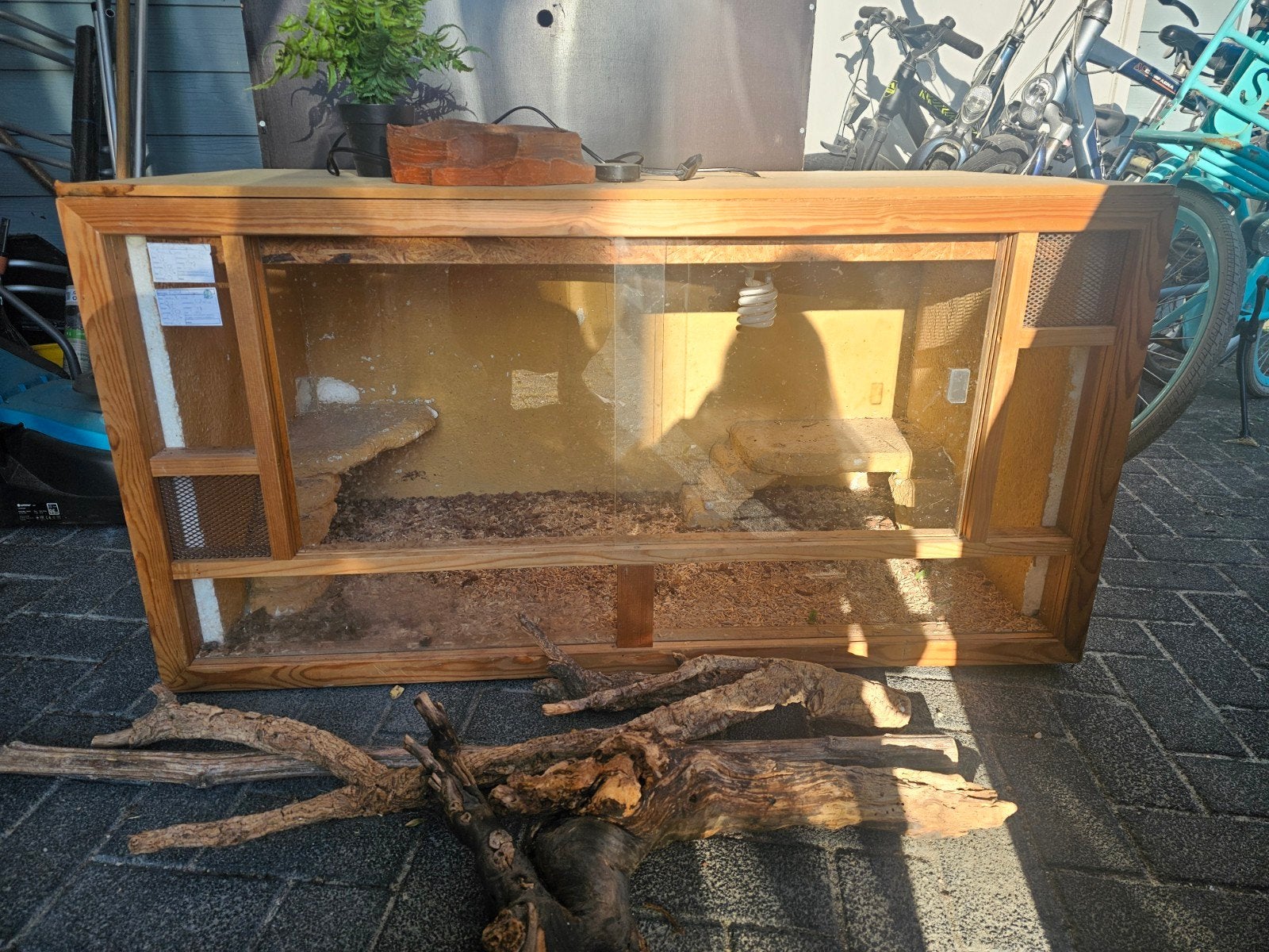 terrarium 120 breed, Dieren en Toebehoren, Ophalen