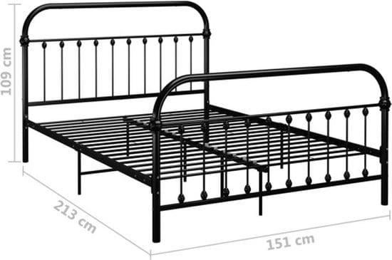 Bedframe metaal VidaXL, Ophalen, 90 cm, Eenpersoons, Nieuw