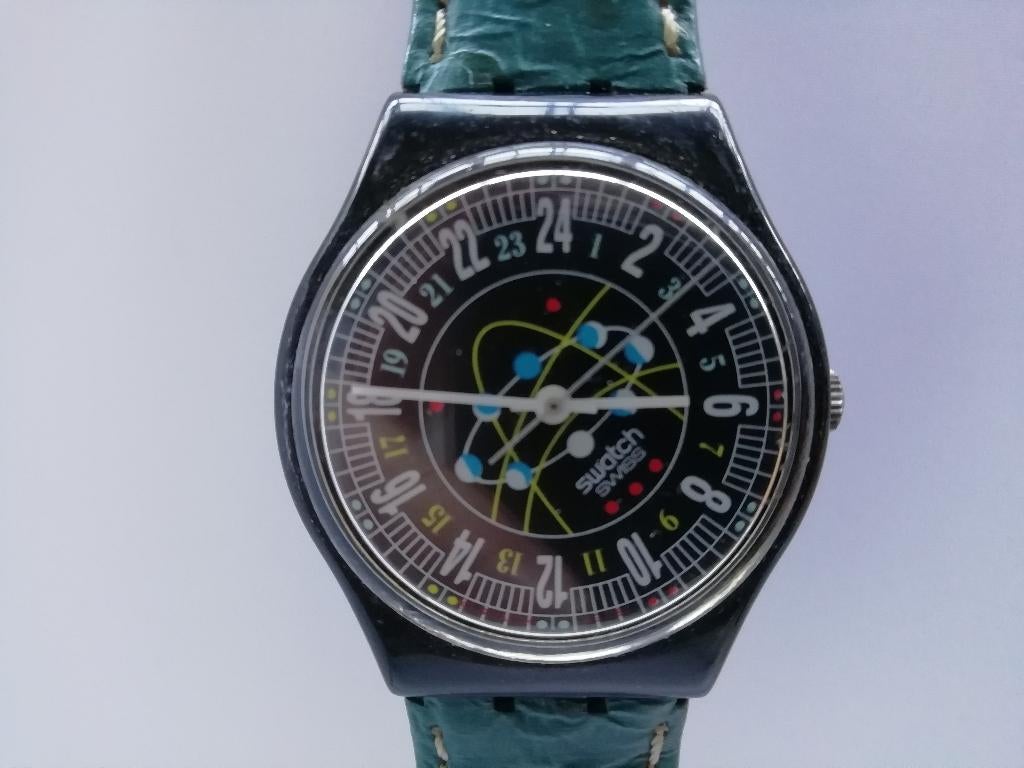 Vintage Swatch GB152 ELLYPTING horloge uit 1993, Kunststof, Polshorloge, Swatch, Ophalen of Verzenden