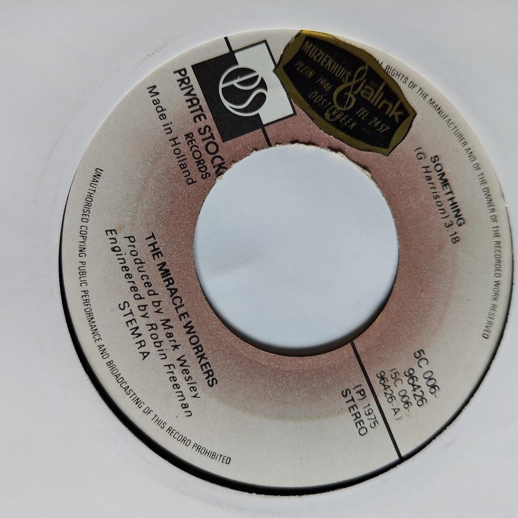 The Miracle Workers - Something (7 inch single), Cd's en Dvd's, Vinyl Singles, Gebruikt, Ophalen of Verzenden