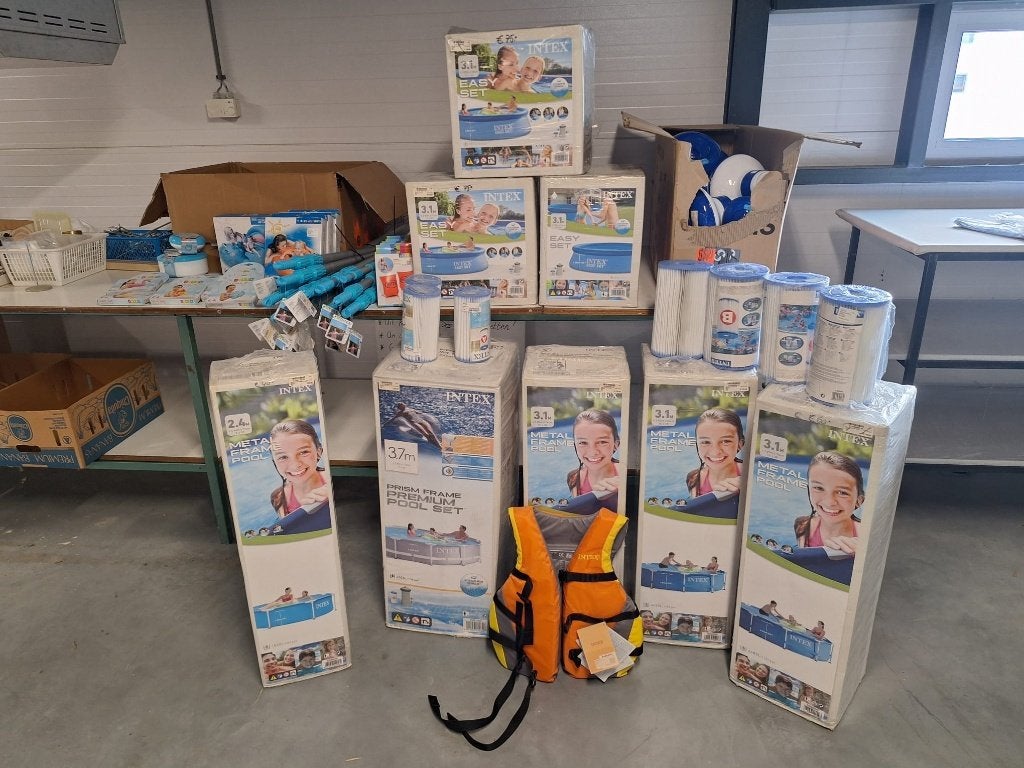 PARTIJ INTEX ZWEMBADEN + ACCESSOIRES – €750, Ophalen, Minder dan 80 cm, Rond, Nieuw