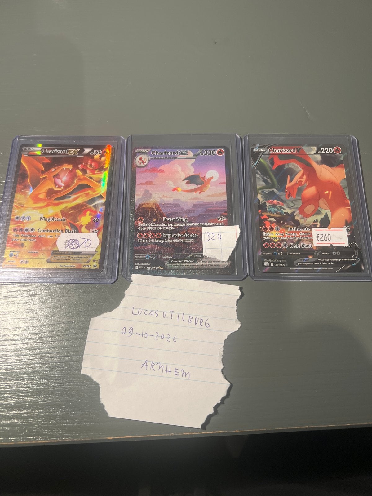 Charizard EX, VSTAR en V Pokemon kaarten, Ophalen of Verzenden, Zo goed als nieuw, Meerdere kaarten