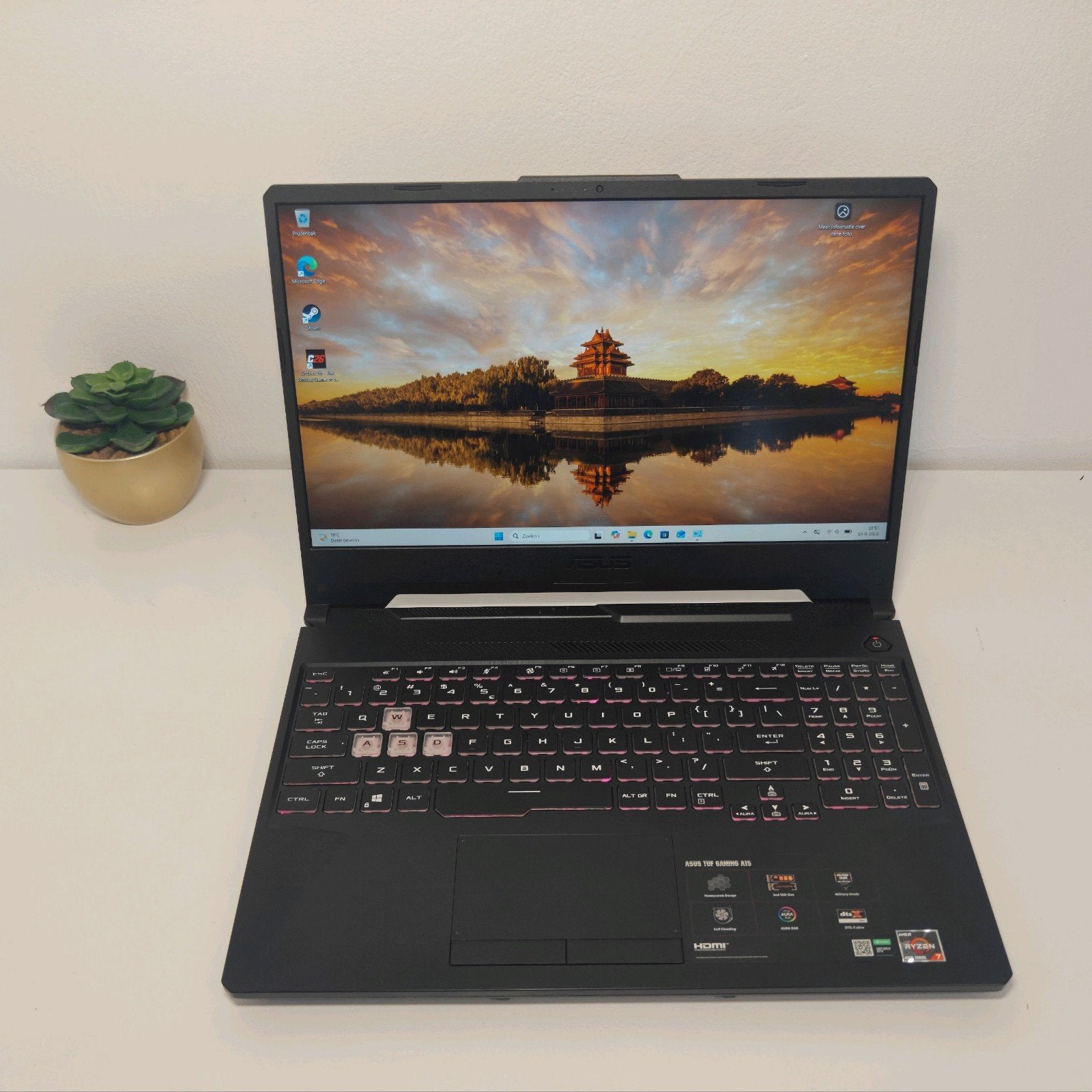 ASUS TUF Gaming F15, 2 tot 3 Ghz, 15 inch, ASUS, NVT