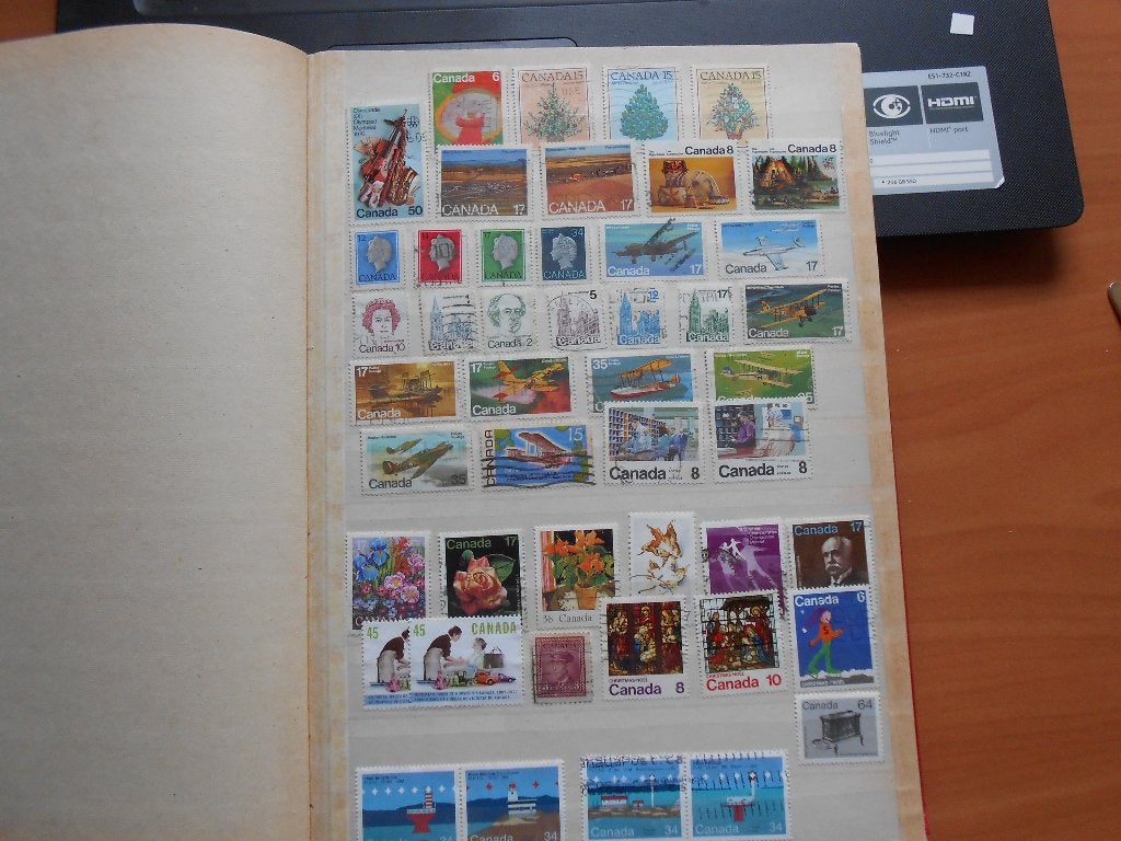 stokboek 31 kantjes vol met postzegels  Canada deel 1, Ophalen of Verzenden, Gestempeld, Noord-Amerika