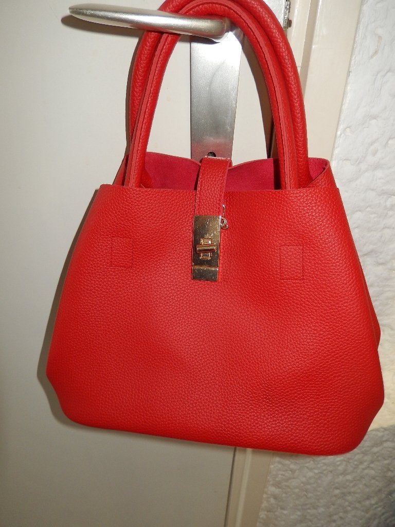nieuw tas rood hand/schouder blauw Assima bordeau Texier, Ophalen of Verzenden, Nieuw, Rood, Schoudertasje
