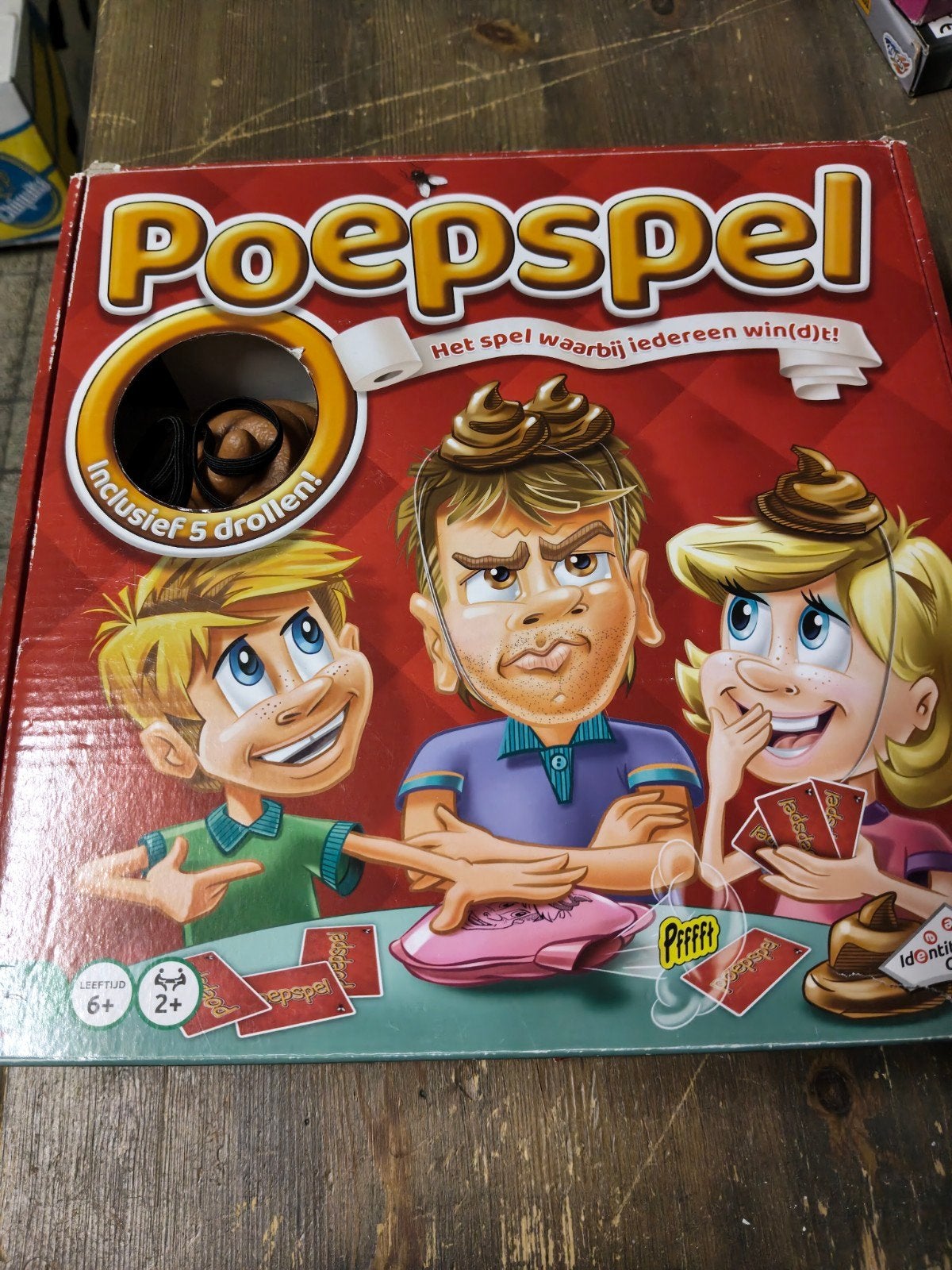 Poepspel - Het spel waarbij iedereen win(d)t!, Drie of vier spelers, Ophalen of Verzenden, Zo goed als nieuw, Onbekend