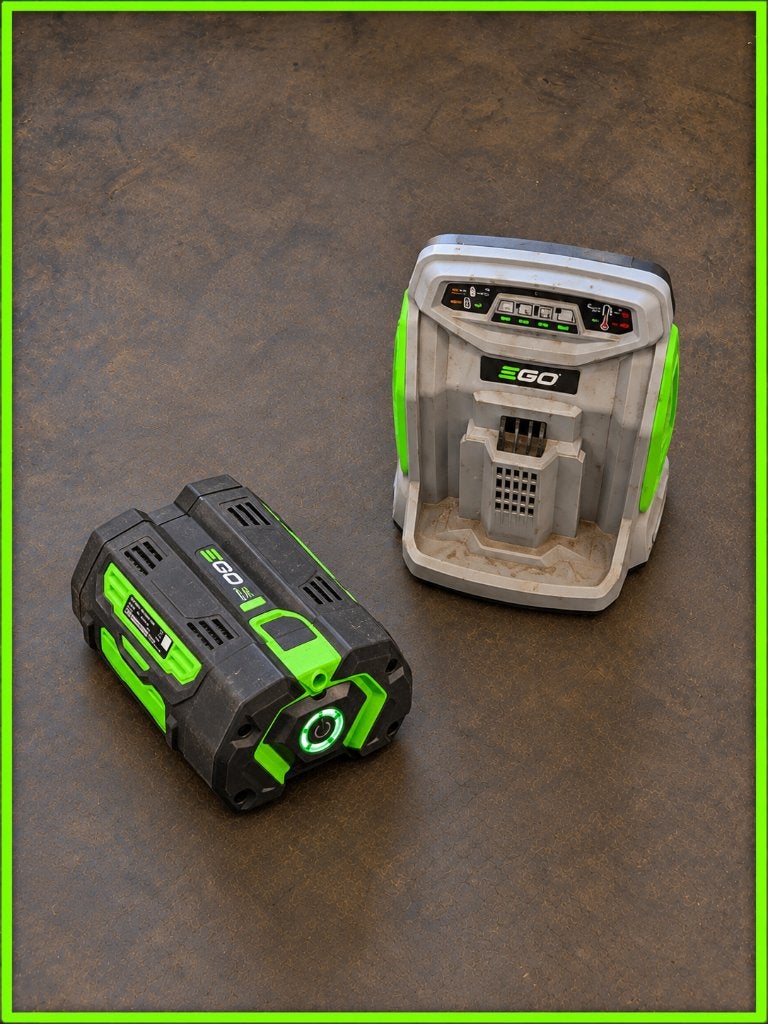 EGO POWER+ CH5500E Snellader + 4.0Ah 56V Accu, Ophalen, Zo goed als nieuw, Overige soorten, EGO Power+