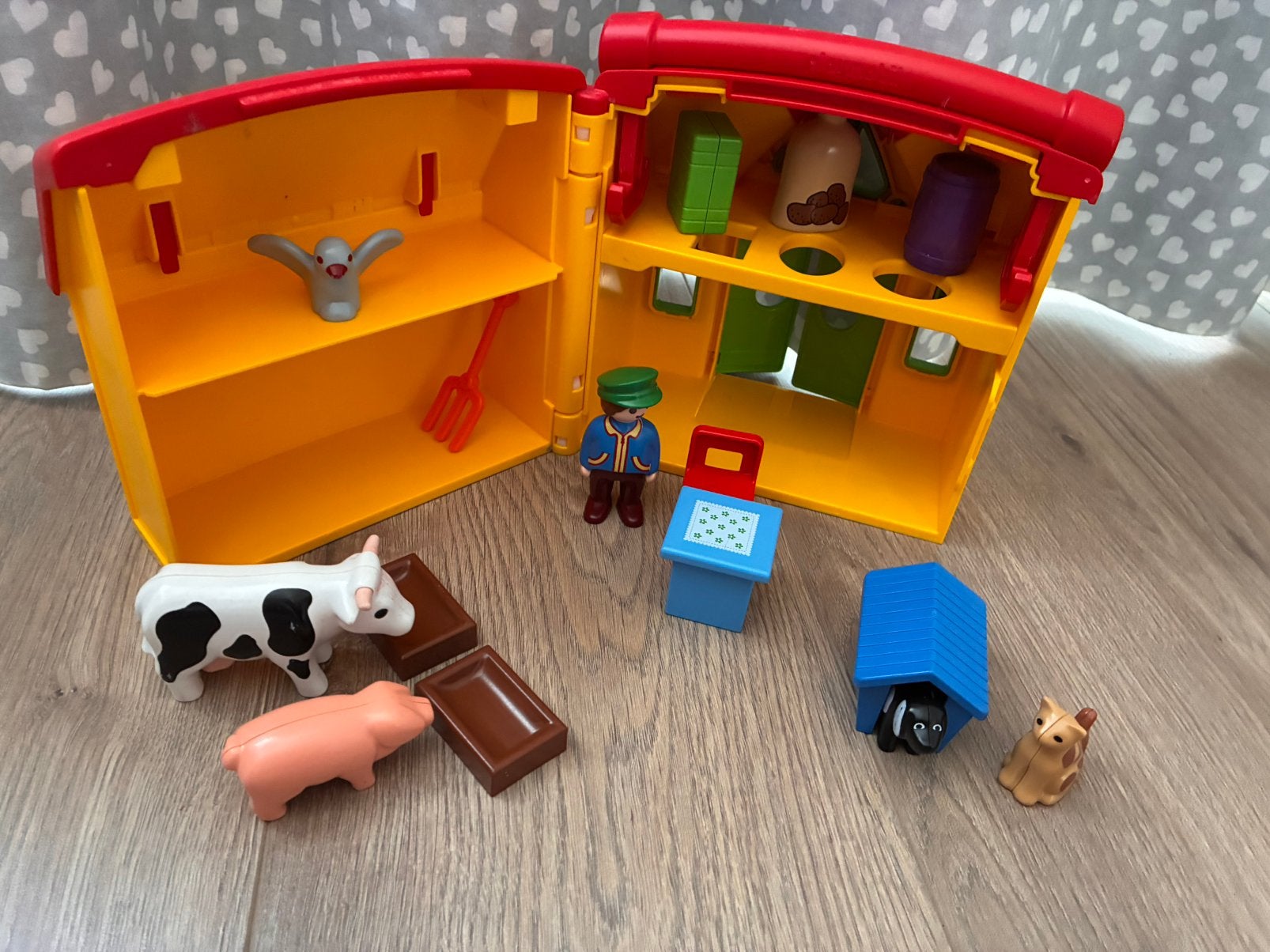 Playmobil meeneemboerderij, Gebouw, Complete set, 1.2.3, Ophalen of Verzenden