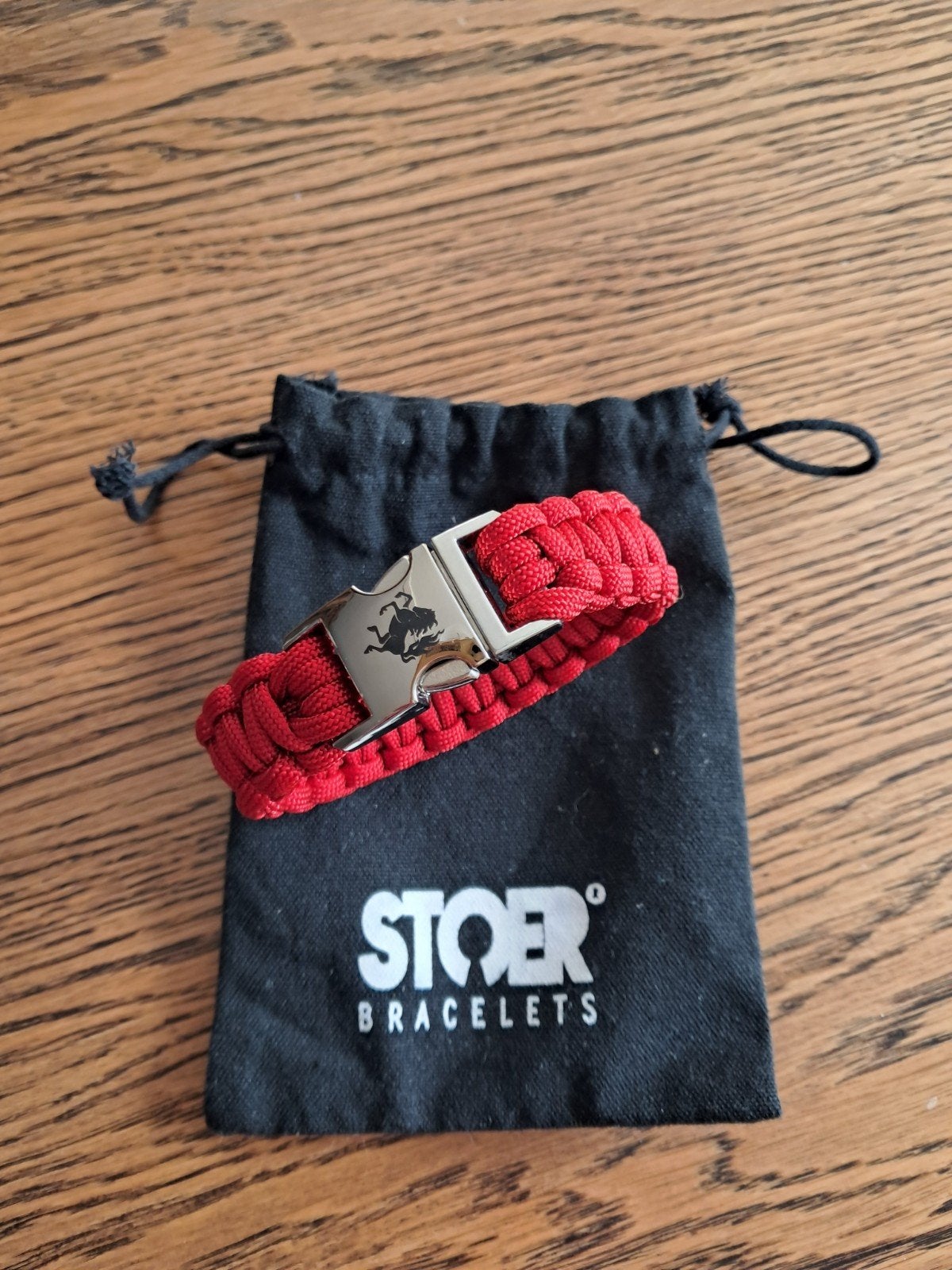 Stoer Paracord armband Twentse Ros / FC Twente, Ophalen of Verzenden, Nieuw, Zilver, Overige materialen
