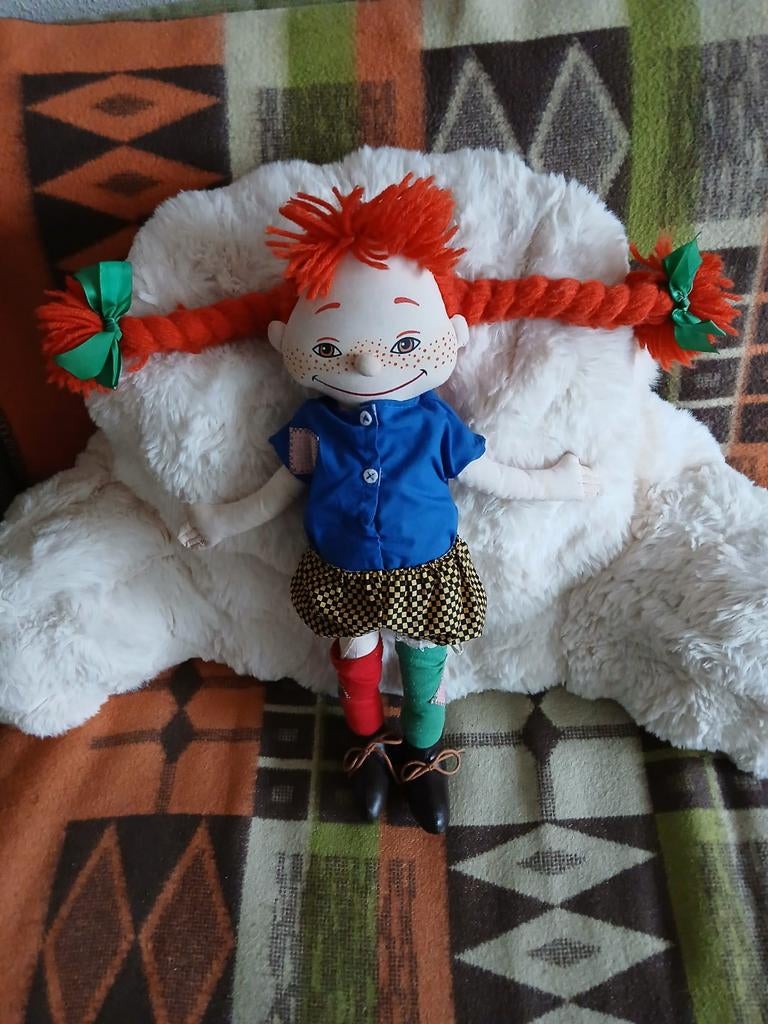 Knuffel Pipi Langkous 50 cm., Ophalen of Verzenden, Gebruikt, Overige typen