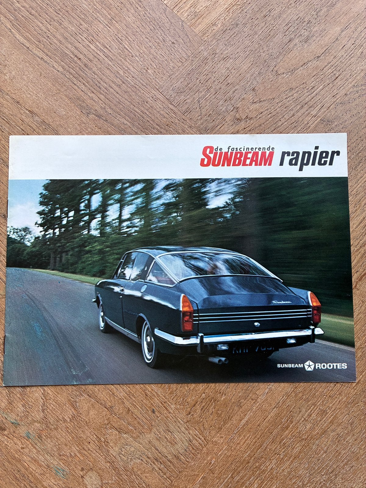 Sunbeam Rapier brochure, Verzenden, Zo goed als nieuw, Overige merken