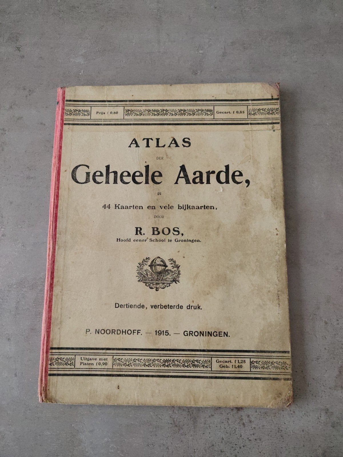Antieke Atlas der Geheele Aarde - R. Bos (1915), Bosatlas, 1800 tot 2000, Wereld, Ophalen