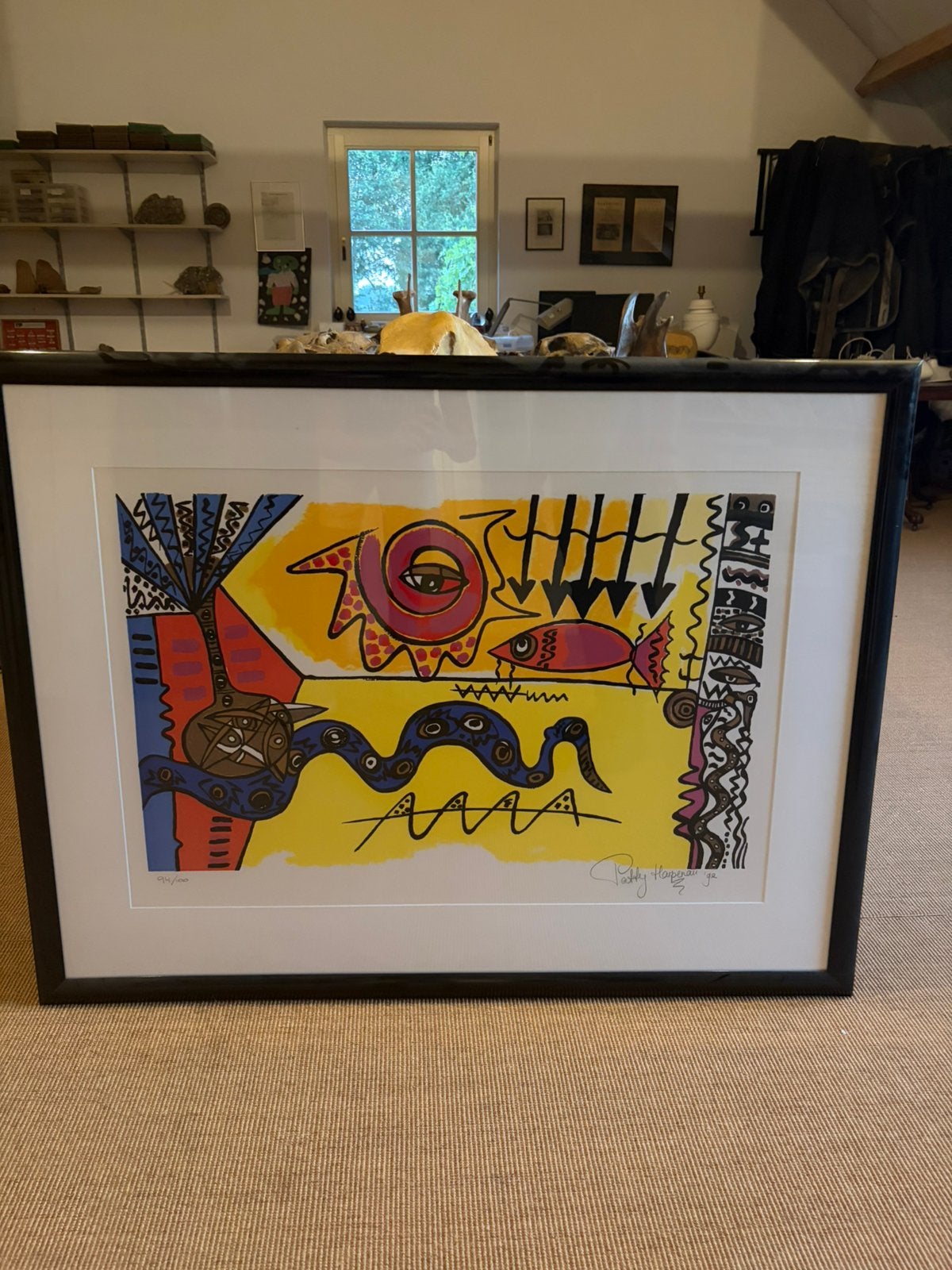 Untitled Patty Harpenau zeefdruk, Ophalen