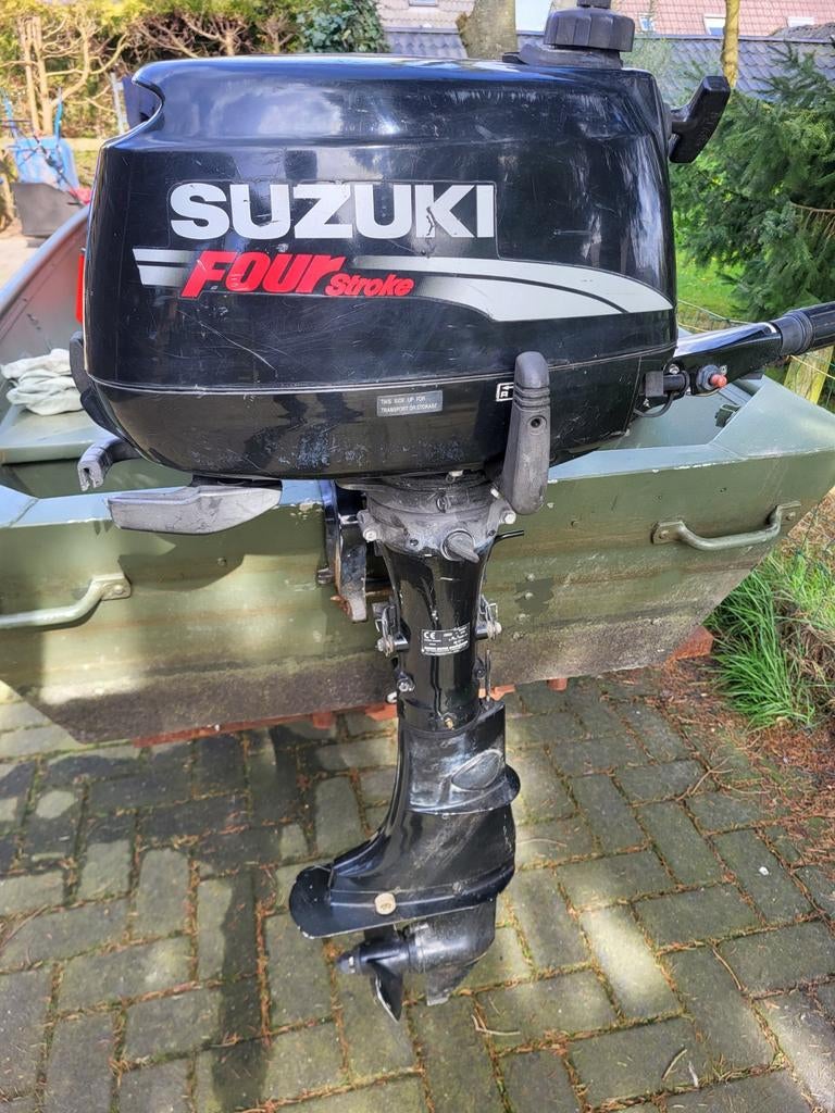 Suzuki 5pk 4takt buitenboord motor kortstaart, Watersport en Boten, Ophalen, Benzine, 5 tot 10 pk