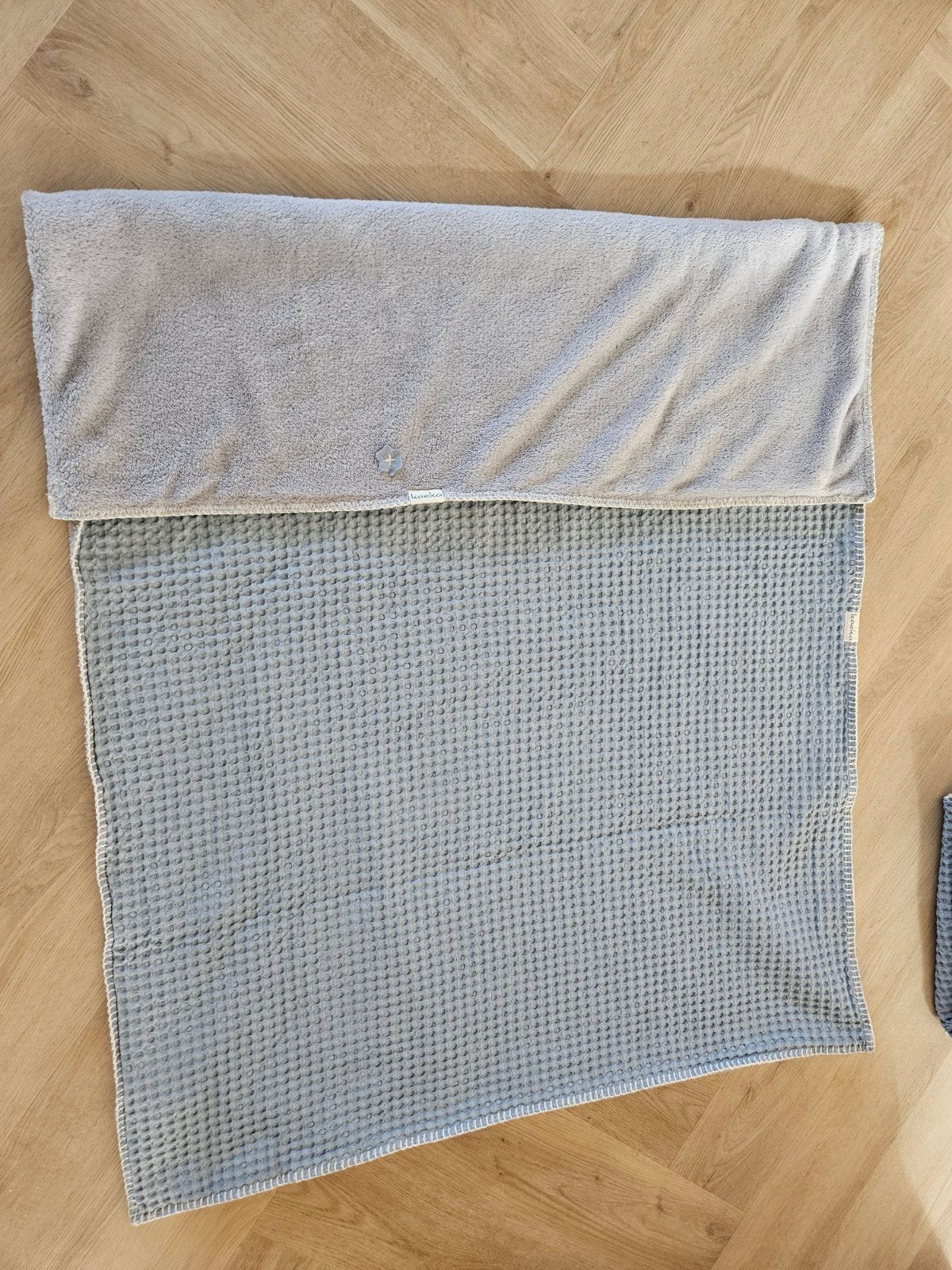 Koeka wafelstof wiegdeken blauw, Ophalen of Verzenden, Blauw, Deken, Koeka