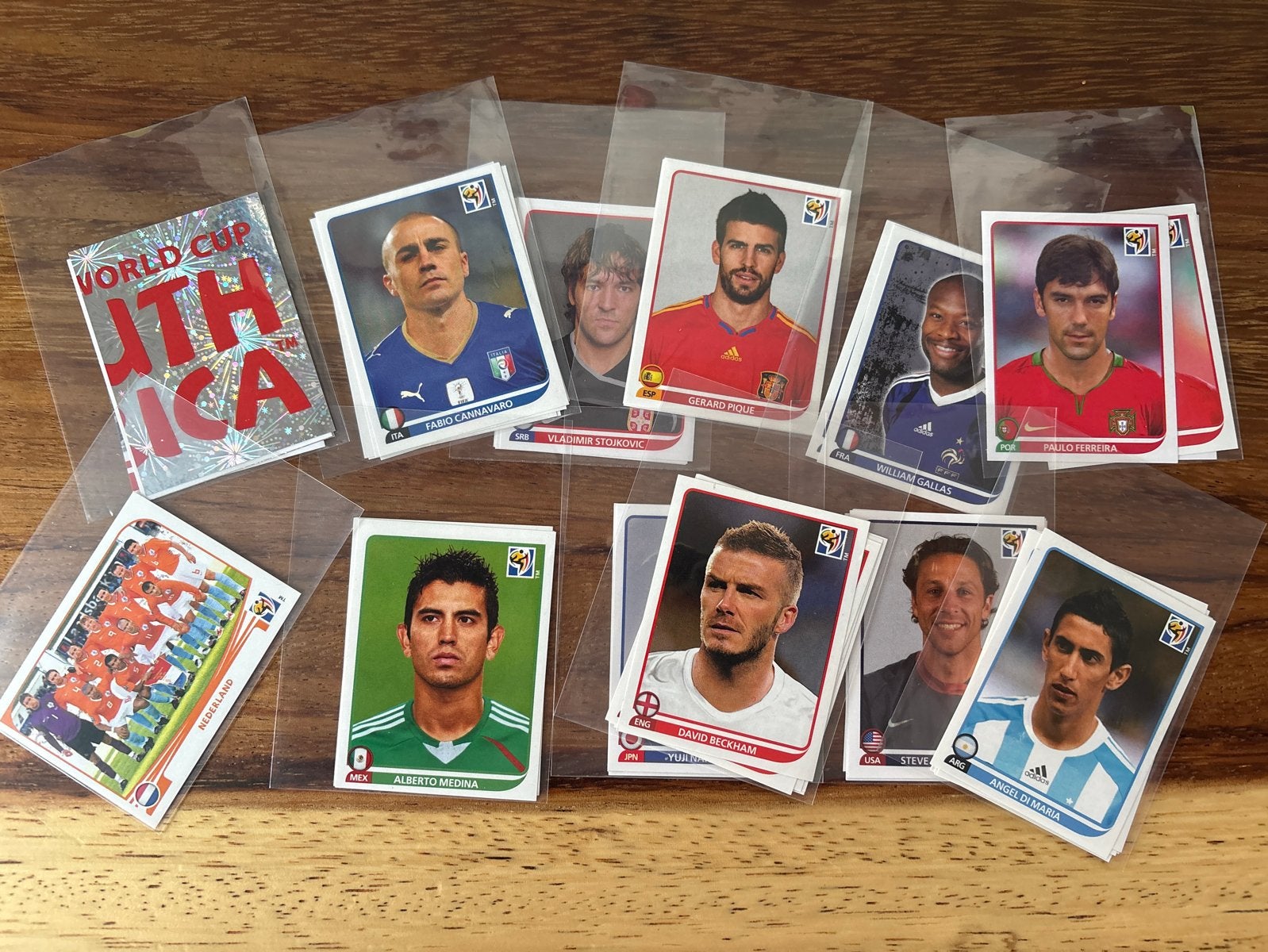 Voetbalplaatjes WK 2010 - Diverse spelers 49 totaal, Ophalen of Verzenden, Nieuw, Stickers en Plaatjes