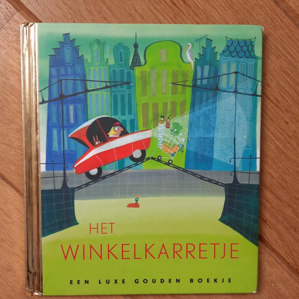 J. Werner - Het winkelkarretje - Een luxe gouden Boekje -, Ophalen of Verzenden, Zo goed als nieuw, J. Werner, Fictie algemeen