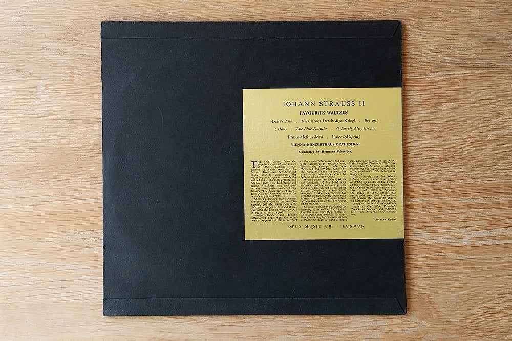 Johann Strauss II – Favourite Waltzes / Opus TW 801, Gebruikt, Overige typen, Ophalen of Verzenden, 12 inch