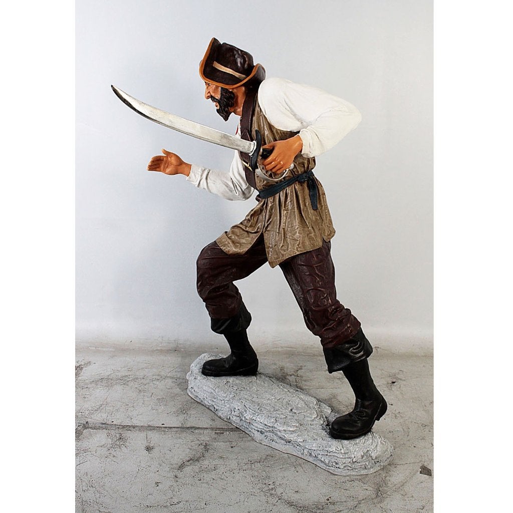Piraat 180 cm - piratenbeeld met zwaard, Ophalen, Nieuw, Overige typen