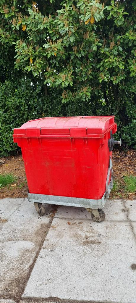 Afvalcontainer / Rolcontainer 1000 liter, Ophalen, Kunststof, Gebruikt, 40 liter of meer