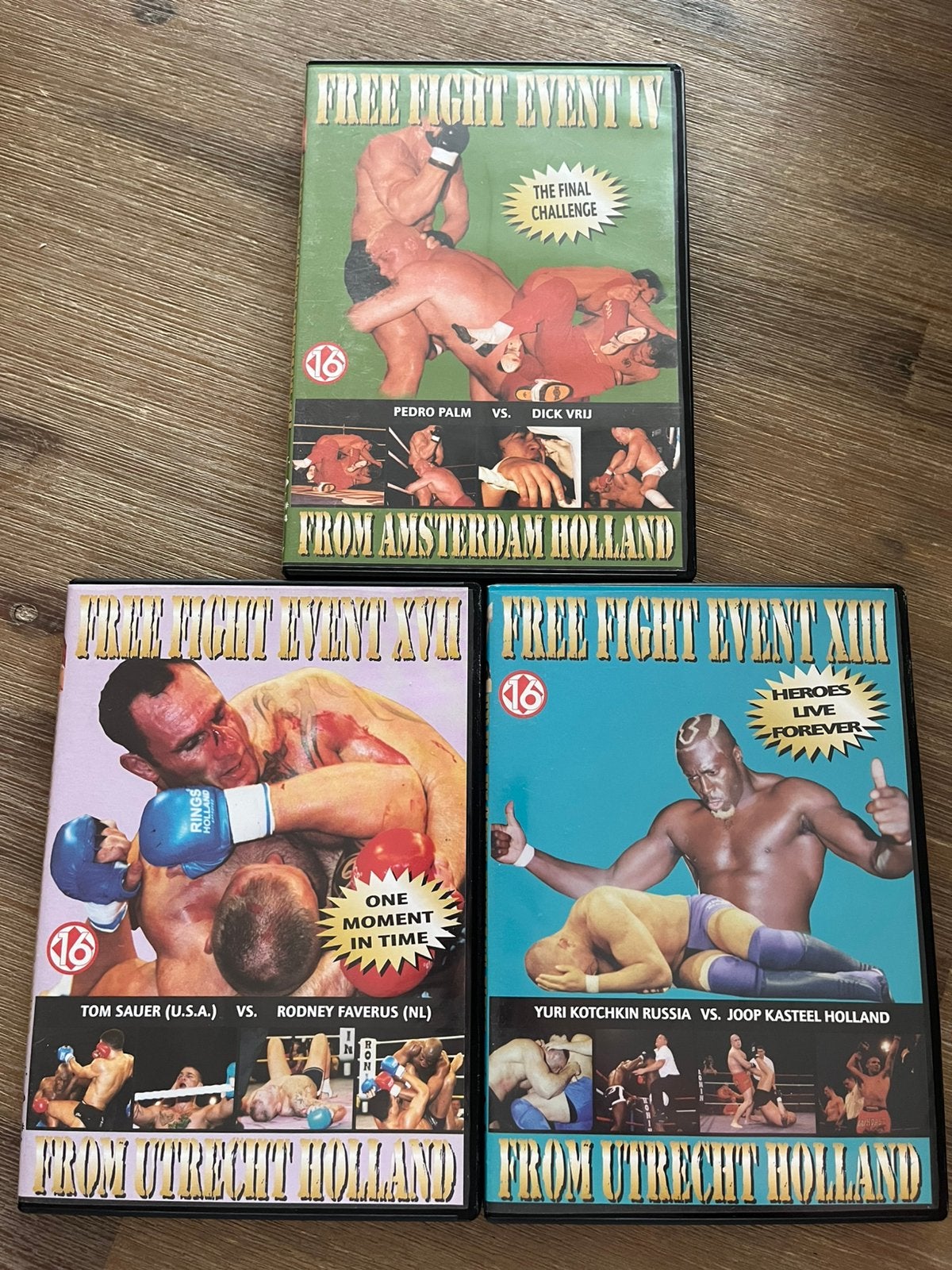 Free Fight Event 3x DVD !!, Alle leeftijden, Ophalen of Verzenden, Zo goed als nieuw, Martial Arts