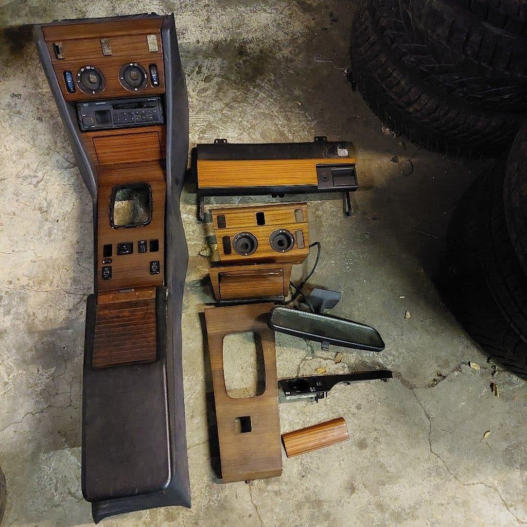 W124 houten dashboarddelen & kachelbedieningsdelen, Ophalen of Verzenden, Gebruikt, Mercedes-Benz