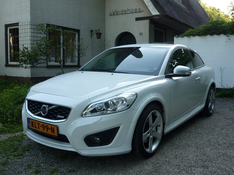 Volvo C30 T5R Handgschakeld Heico 2010 135.717 km! apk nieuw, Auto's, Volvo, Euro 5, Zwart, Leder en Stof, Bedrijf