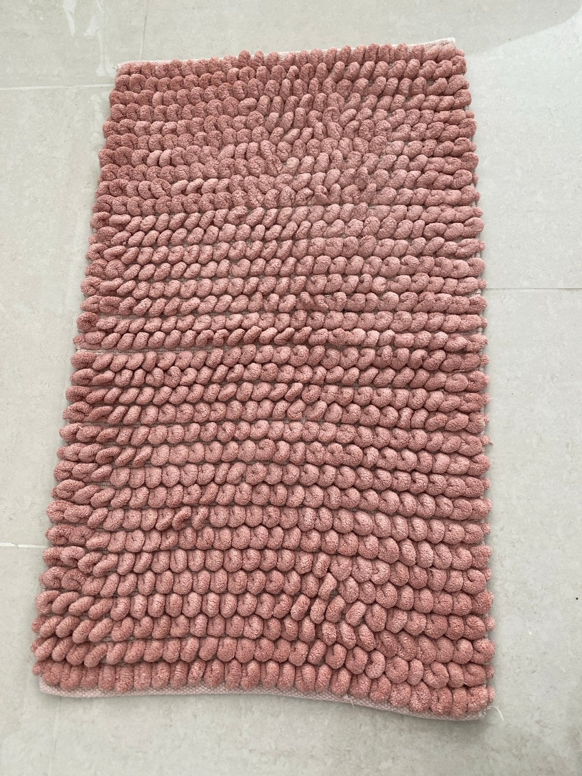 Roze badmat 45 x 77 cm, Minder dan 50 cm, Gebruikt, 50 tot 100 cm, Ophalen of Verzenden