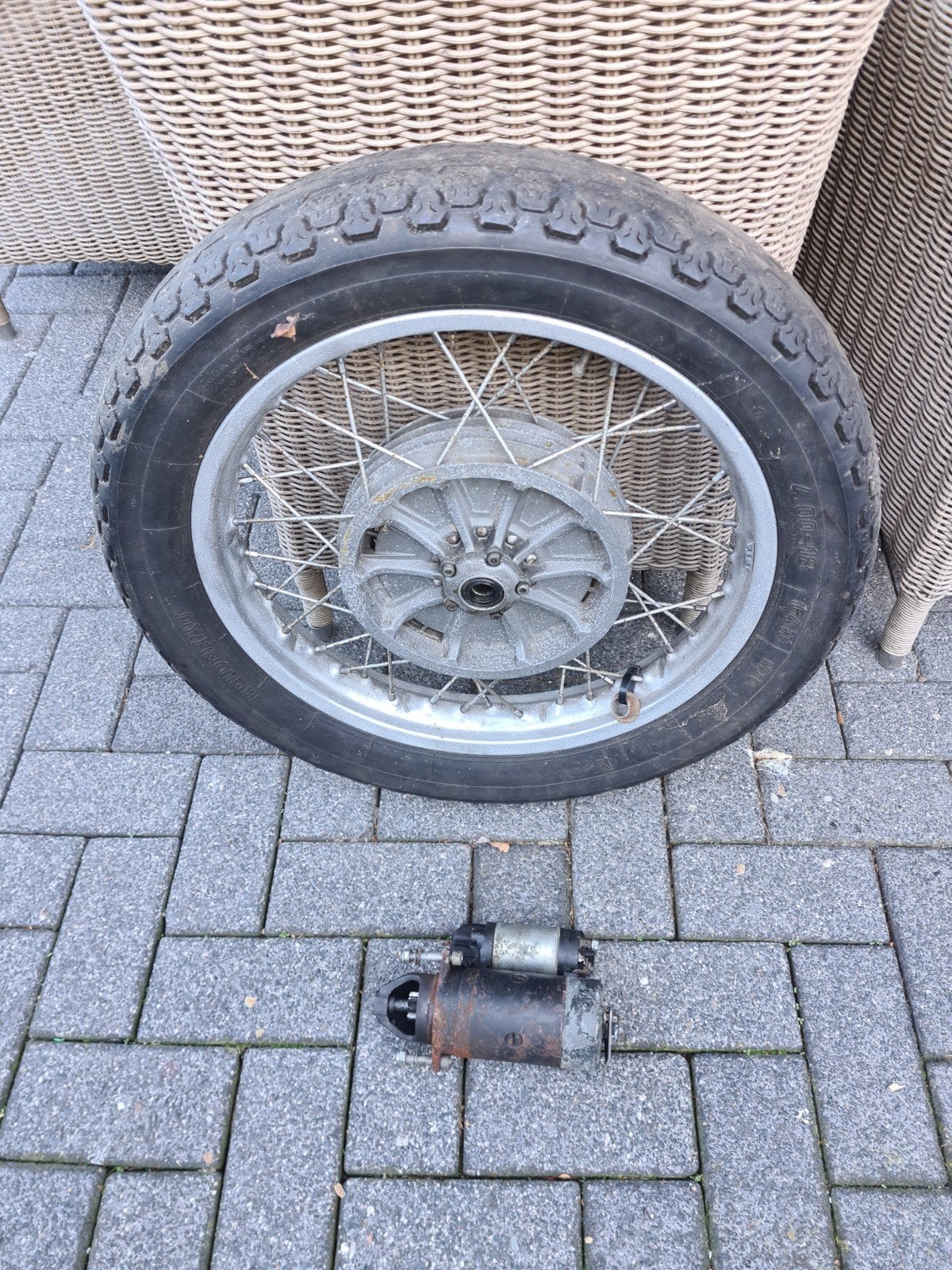 achter wiel  en start motor BMW  R60-75, Motoren, Ophalen, Gebruikt