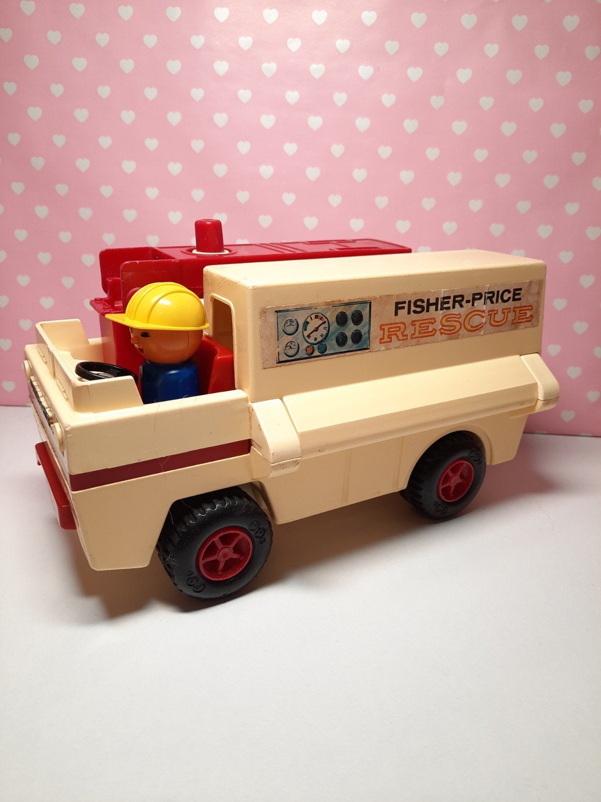 Vintage Fisher-Price Adventure People Rescue Truck 1974, Ophalen of Verzenden, Gebruikt, Auto of Voertuig