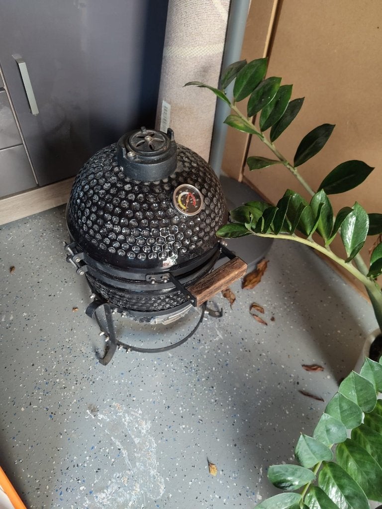 MOOS Kamado grill 13 inch keramische barbecue, Ophalen, Gebruikt