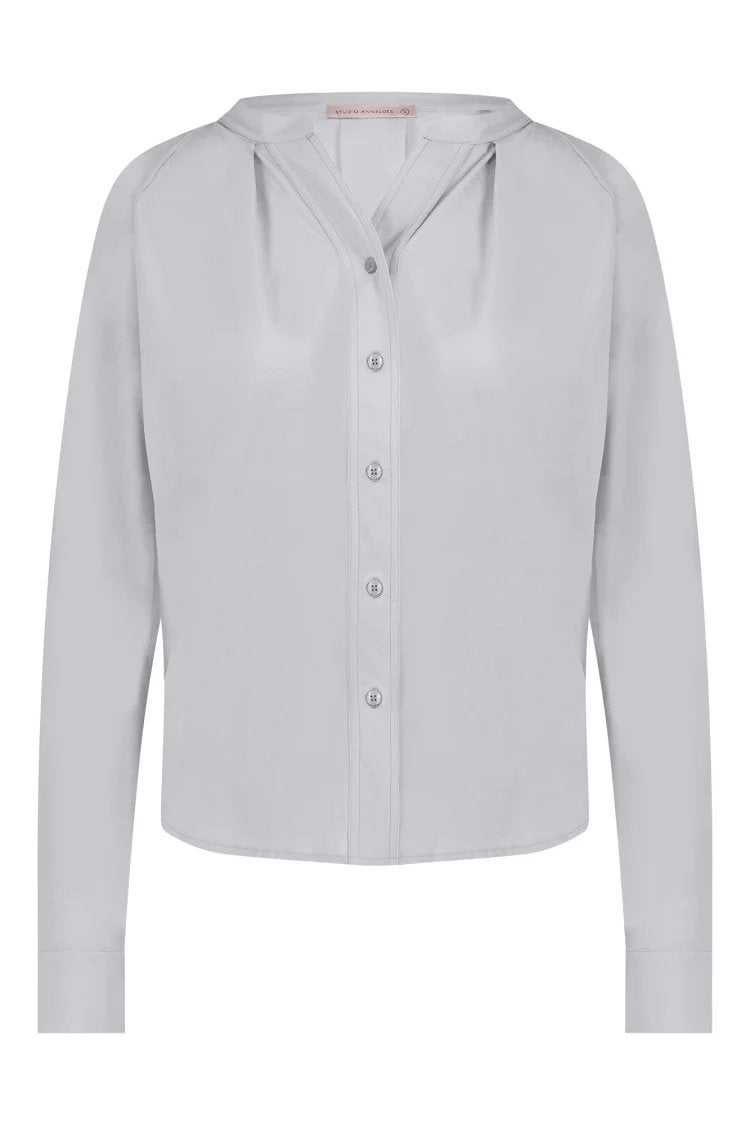 Studio anneloes maxie blouse L / XL light grey travelstof, Maat 46/48 (XL) of groter, Ophalen of Verzenden, Zo goed als nieuw