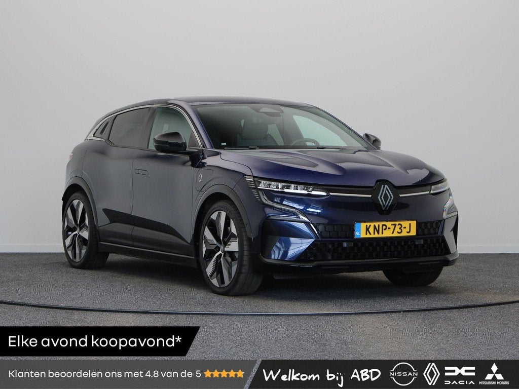 Renault Megane E-Tech EV60 Optimum Charge Techno | Stuurverw, Auto's, Renault, Blauw, Leder en Stof, 218 pk, Hatchback