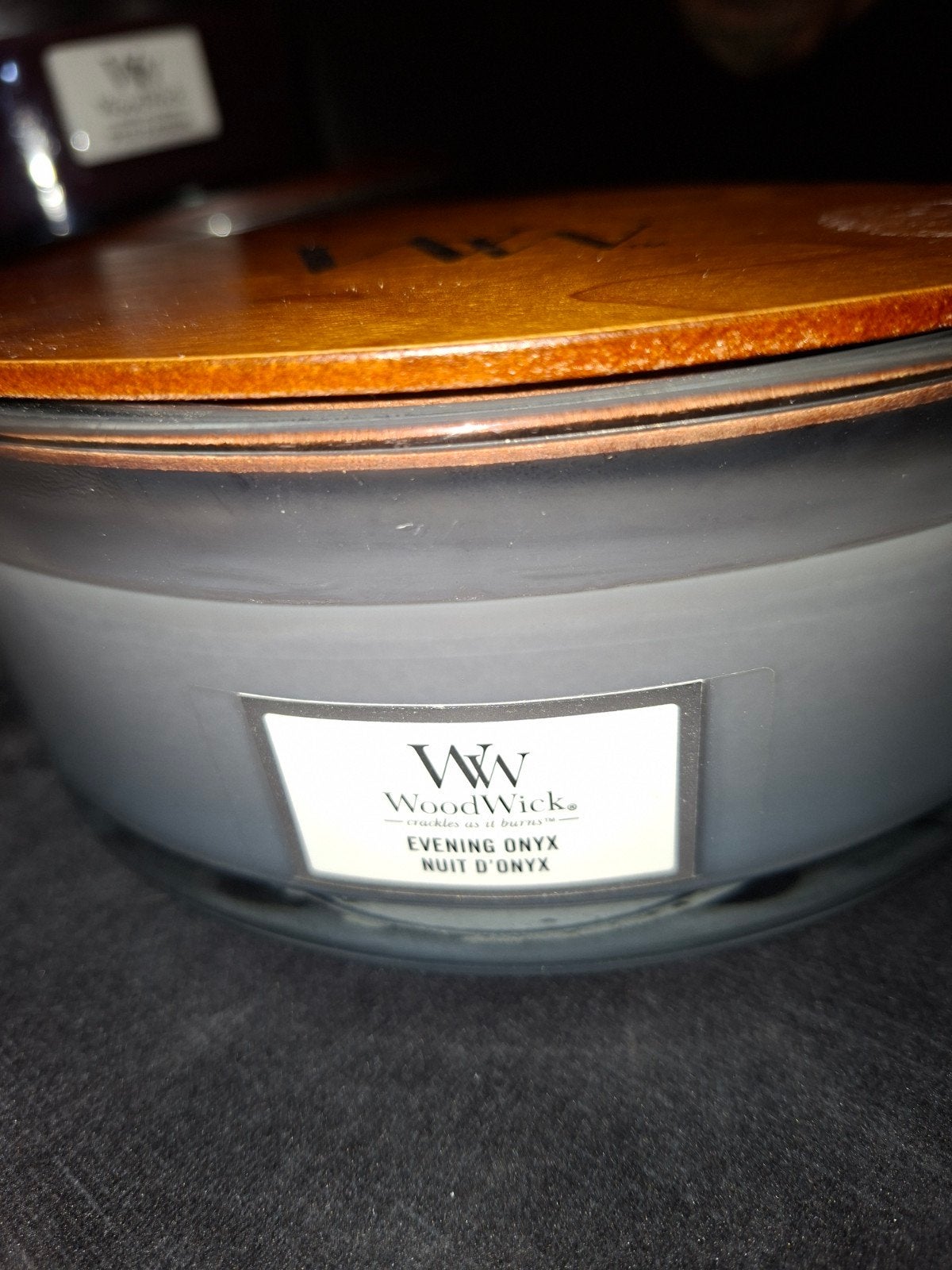 Woodwick Ellipse Evening Onyx Kaars - Mysterieus & Sensueel, Ophalen, Woodwick, Zwart, Kaars