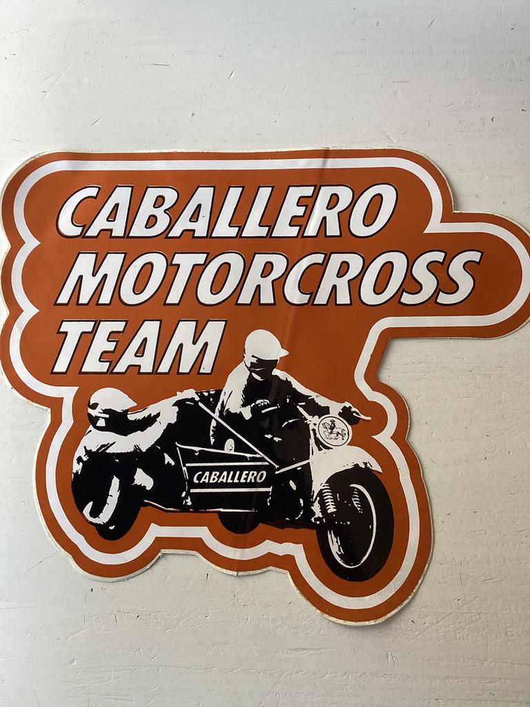 Sticker Caballero Motorcross Team, Verzenden, Zo goed als nieuw, Sport
