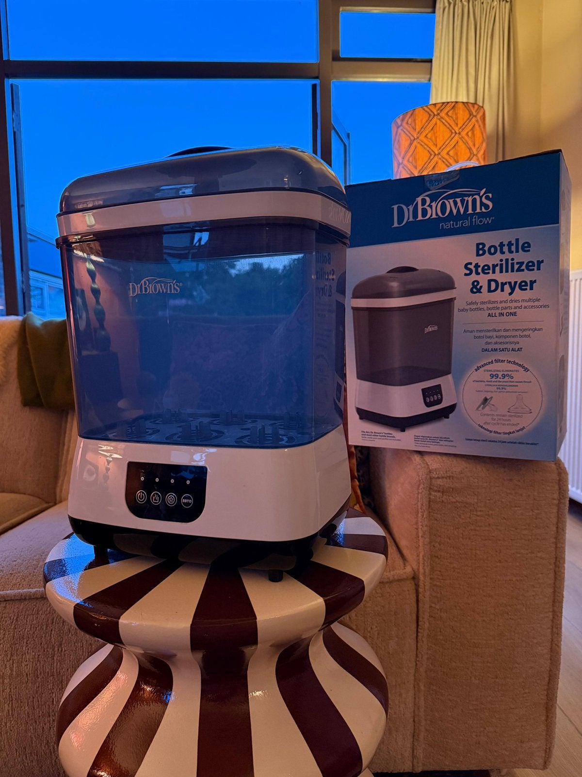 Dr. Brown’s flessen sterilisator, Ophalen of Verzenden, Zo goed als nieuw, Sterilisator