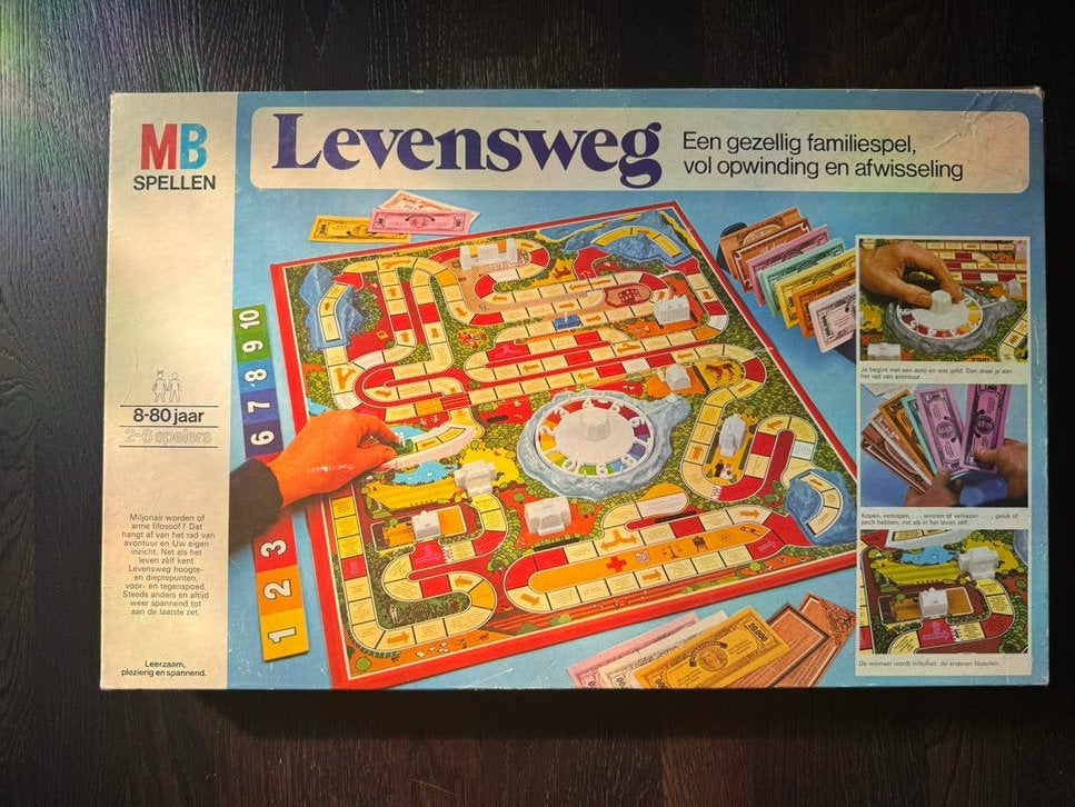 Bordspel Levensweg, Ophalen of Verzenden, Zo goed als nieuw