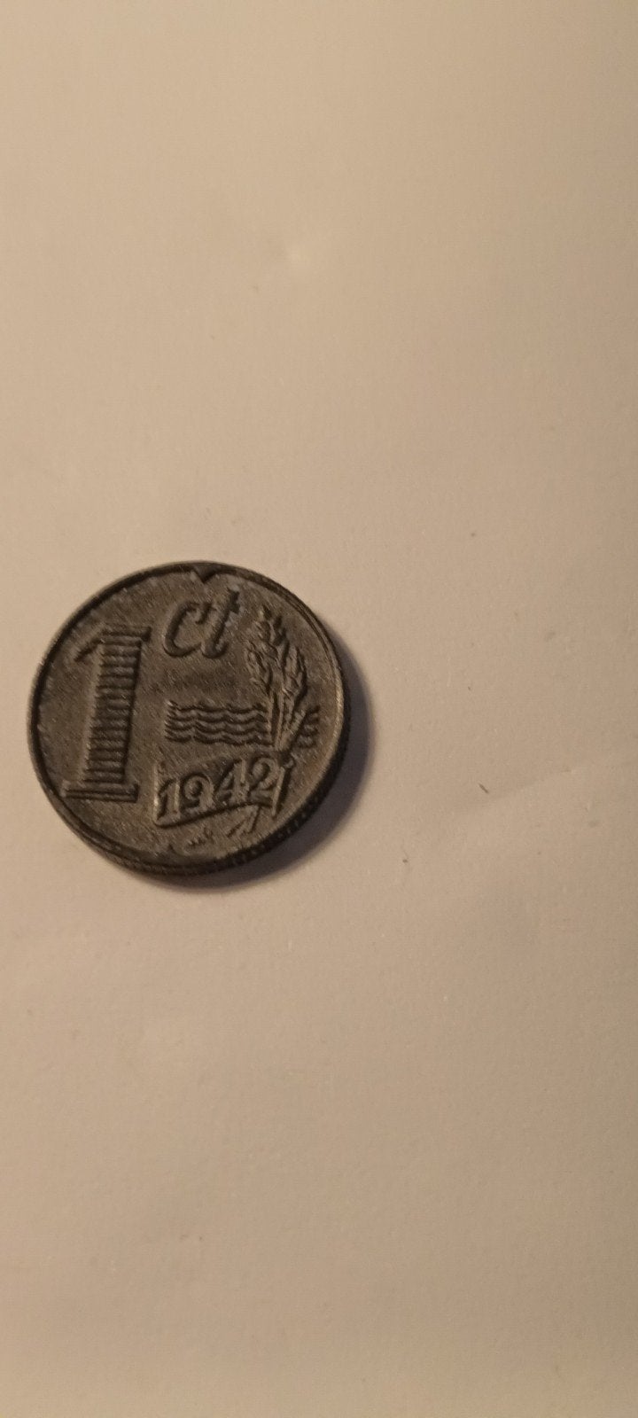 Nederland 1 Cent 1942 Zink - Koningin Wilhelmina, Ophalen of Verzenden, Koningin Wilhelmina, 1 cent, Losse munt